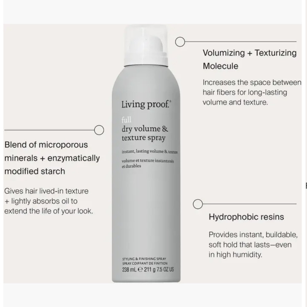 Living Proof Full Dry Volume & Texture Spray (7.5oz) - Picture 7 of 10